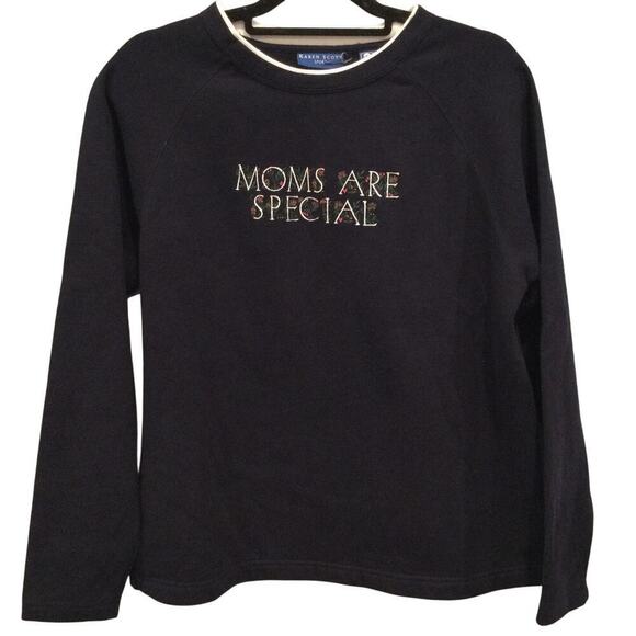 Vintage Moms Are Special Womens Sweatshirt Medium Navy Blue Mother's Day Gift - Picture 1 of 9